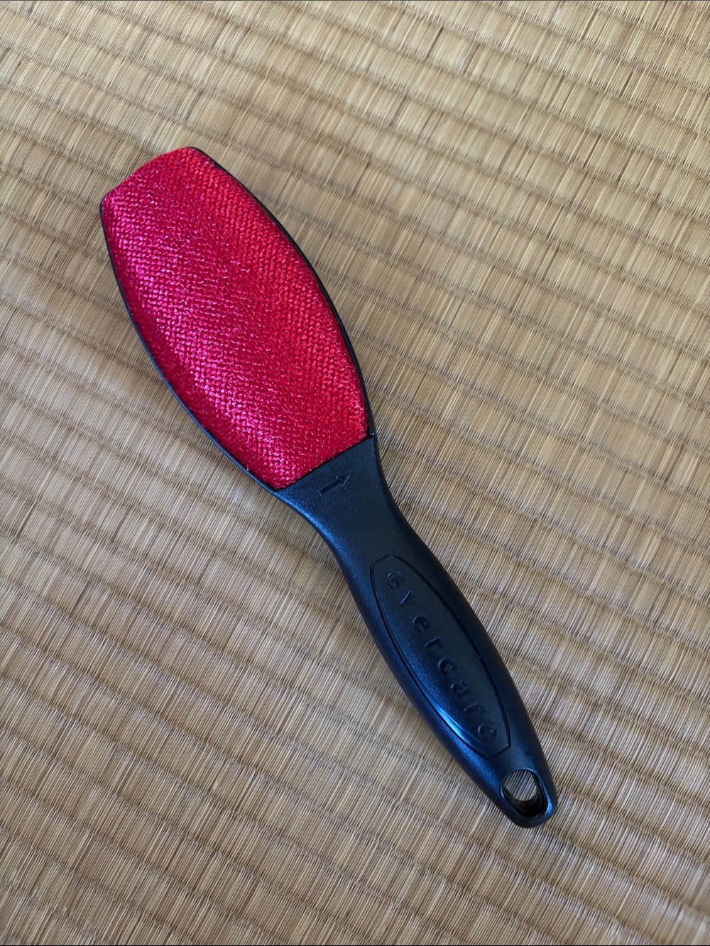 Red Fabric Lint Remover Brush -